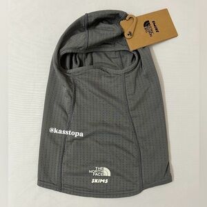 SKIMS x TNF The North Face Dotknit Balaclava Ski Mask Grey Gray